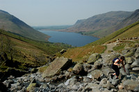 The view back down to Wast Water again.