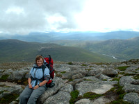 After 'THE WORST CAMP EVER', we climbed up Carn a' Mhaim. Time for a rest before the summit though.