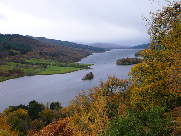 From the Queens View looking up Loch Tummel