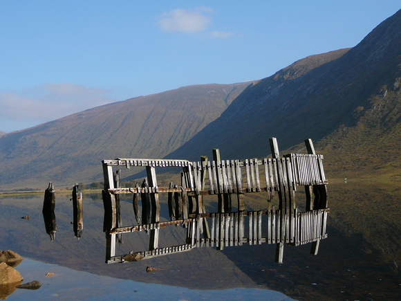I thought I'd better take a normal picture of the Jetty. This time looking north east towards Stob Coir an Albannaich